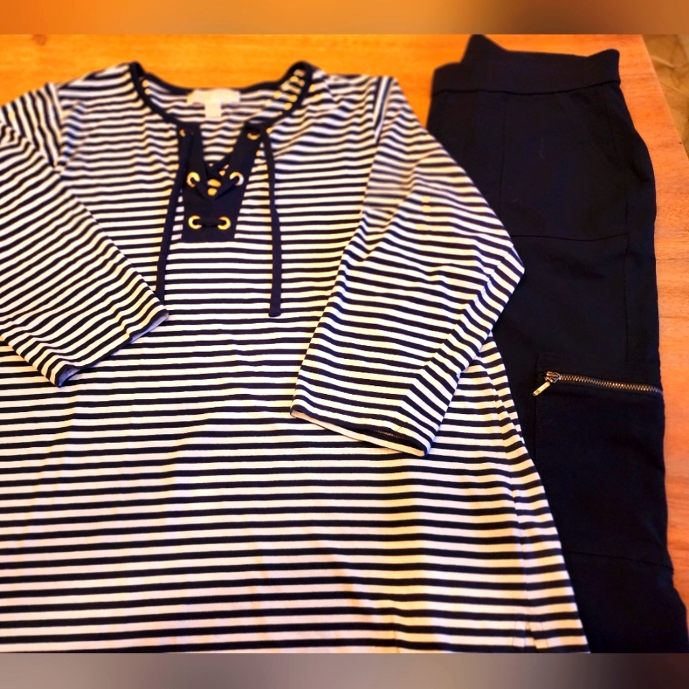 Michael Kors top/Susan Graver pants bundle set